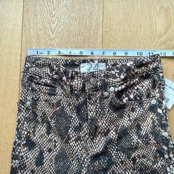 NWT Raw High-Rise Tan Snake Print  Jegging-24 - Picture 7 of 10